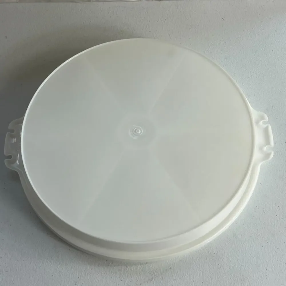 Vintage Tupperware Serving Tray With Lid White 7 Compartments